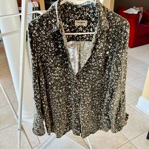 Express boyfriend button up. Floral pattern